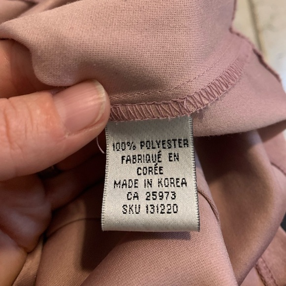 Vintage 80s Studio London Mauve Faux Suede Button Down Shirt Blouse M/M - Picture 4 of 6